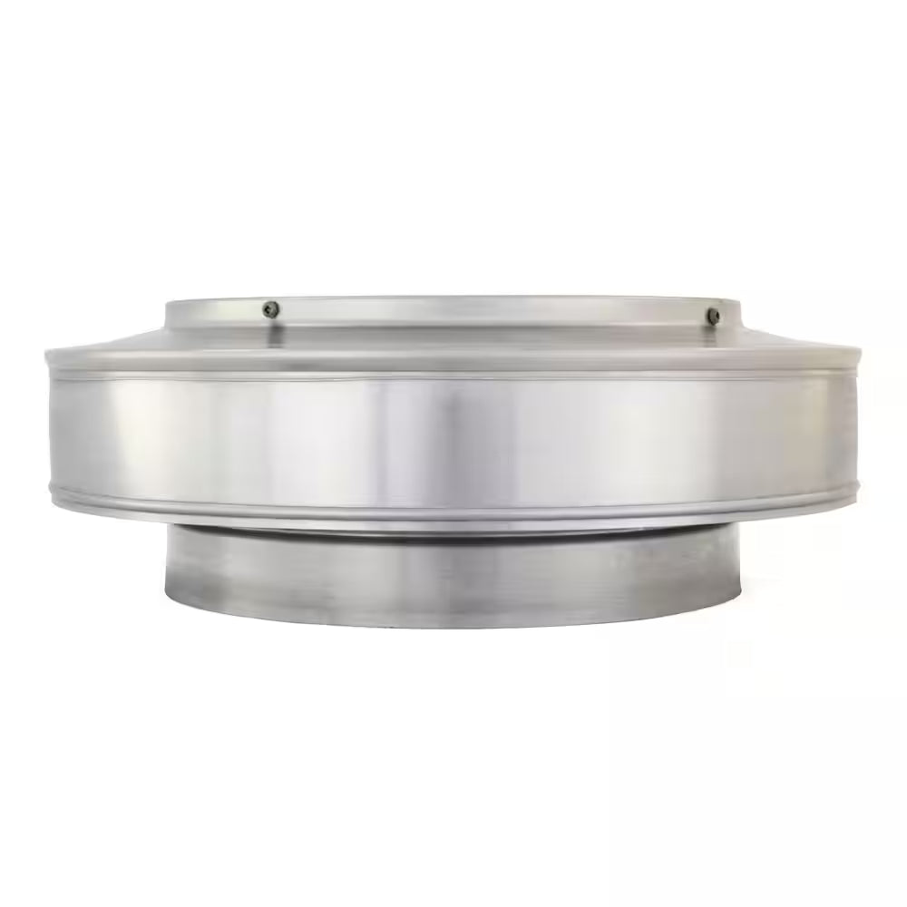 10 In. Dia. Aluminum Vent Pipe Cap in Mill Finish