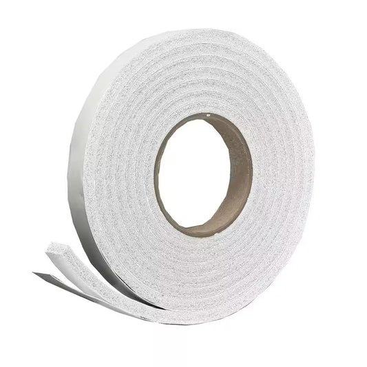 3/4 In. X 7/16 In. X 10 Ft. White High-Density Rubber Foam Weatherstrip Tape