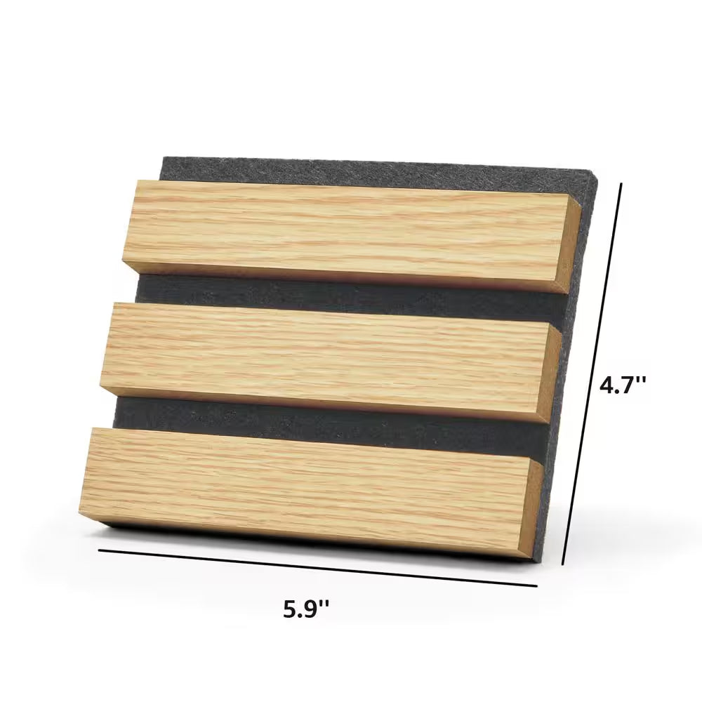 0.83 In. X 5 In. X 4.7 In. 8-Colour Samples, MDF Decorative Wall Paneling,Wood Slat Acoustic Panels for Ceiling and Wall