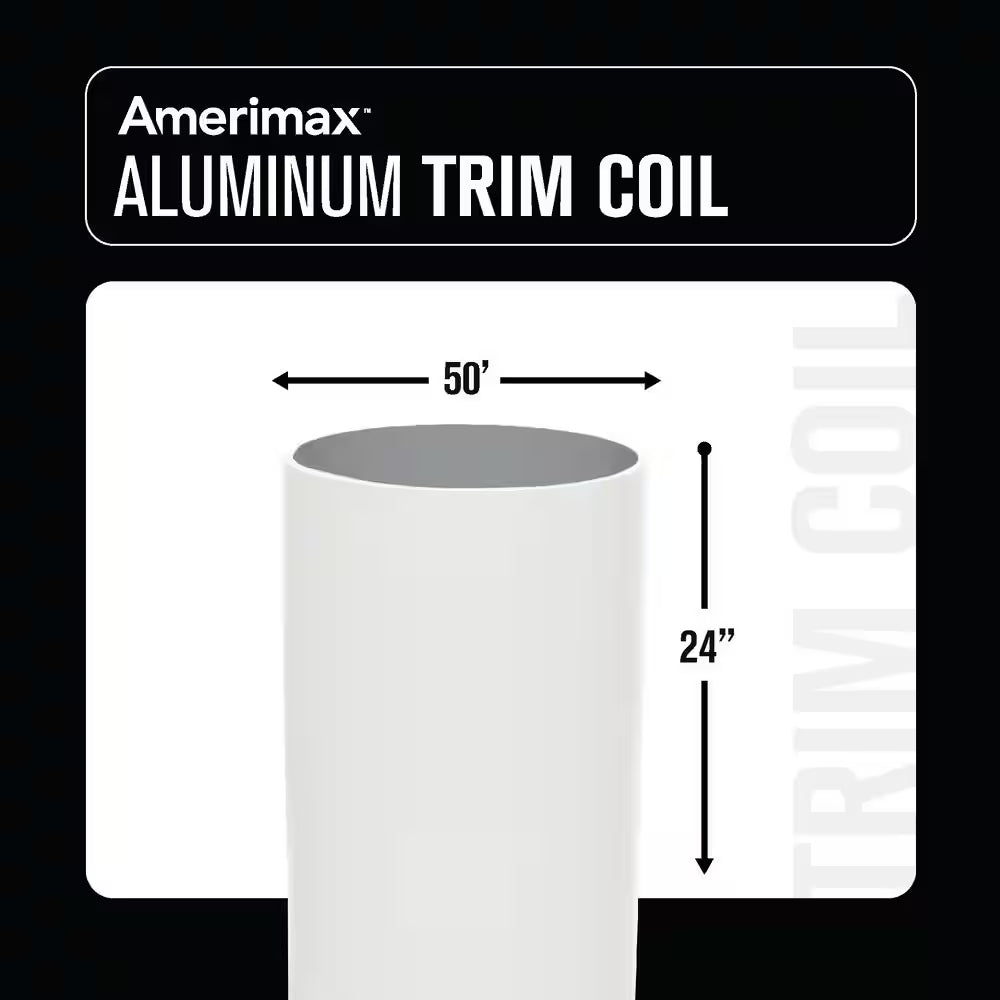 24 In. X 50 Ft. Bright White Aluminum Trim Coil