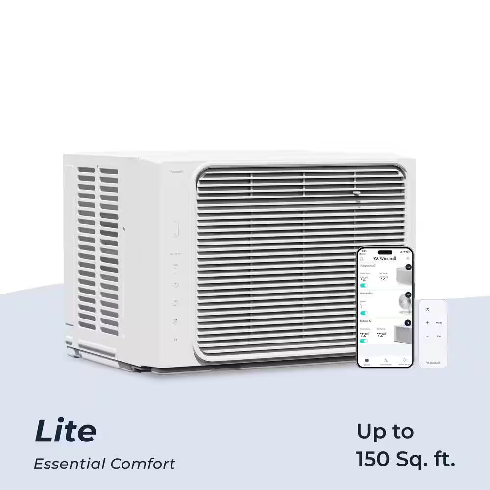 Lite Series 5,000 BTU 115-Volt Smart Window Air Conditioner, Wi-Fi/Remote, Easy Install, up to 150 Sq. Ft.