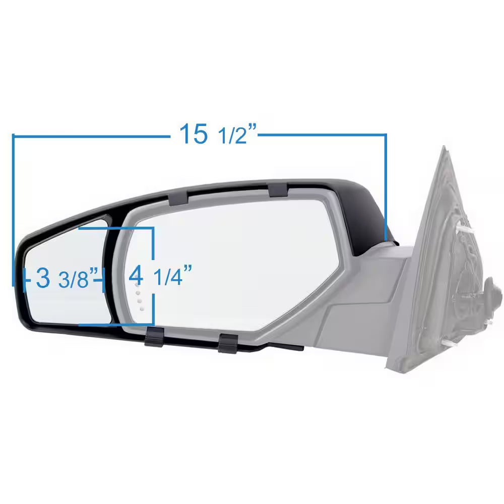 Clip-On Towing Mirror Set for 2014 - 2018 Chevrolet Silverado/Gmc Sierra