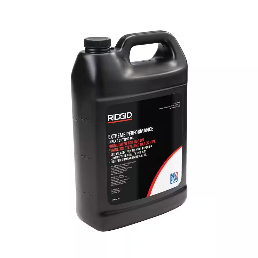 1 Gal. Dark Pipe Threading Oil, Low Odor & Anti-Mist Formulation for Pipe Cutting Dies/Threading