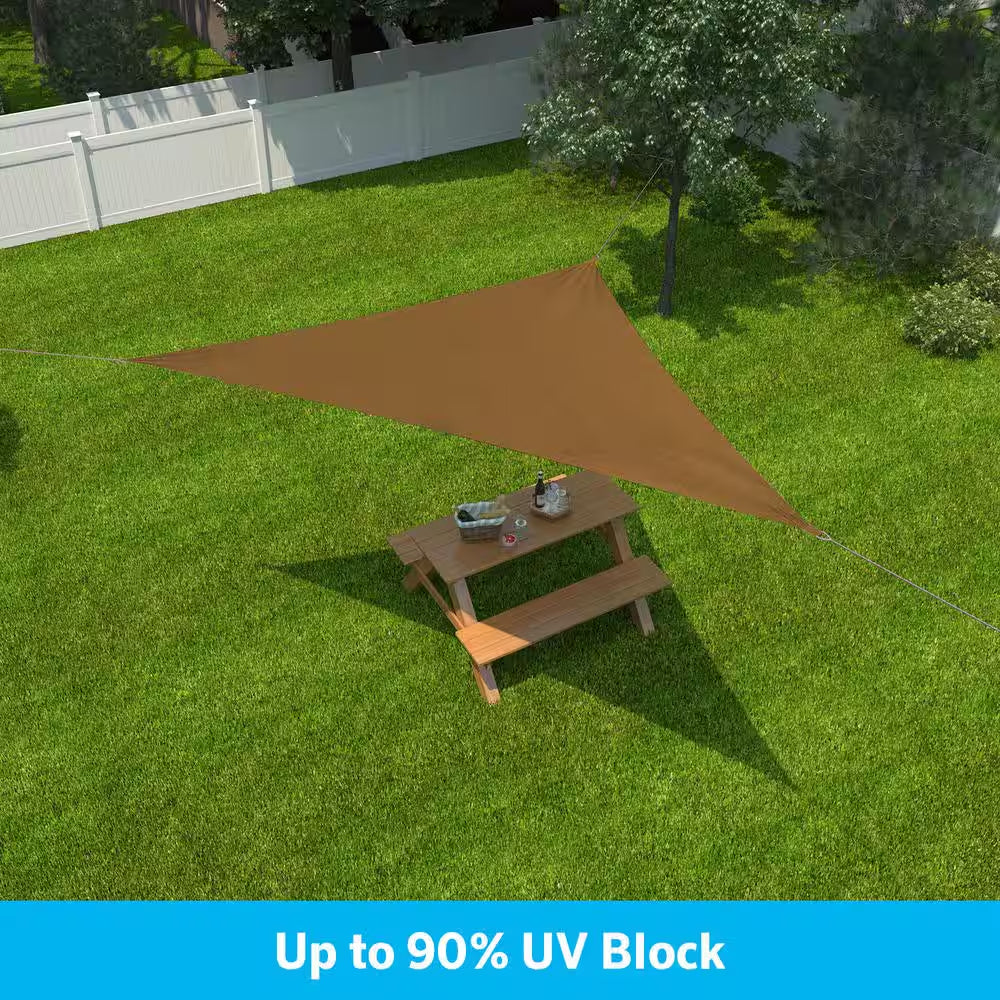 12 Ft. X 12 Ft. Cocoa Triangle Shade Sail