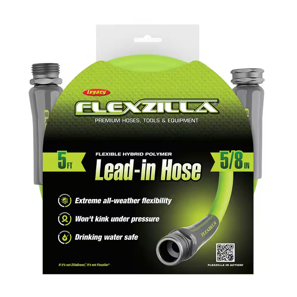 5/8 In. X 5 Ft. Garden Lead-In Hose with 3/4 In. GHT Fittings