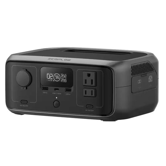 245 Wh River-3, 300-Watt Output, LFP Power Station, Home Backup, Camping, Push-Button Start Battery Generator