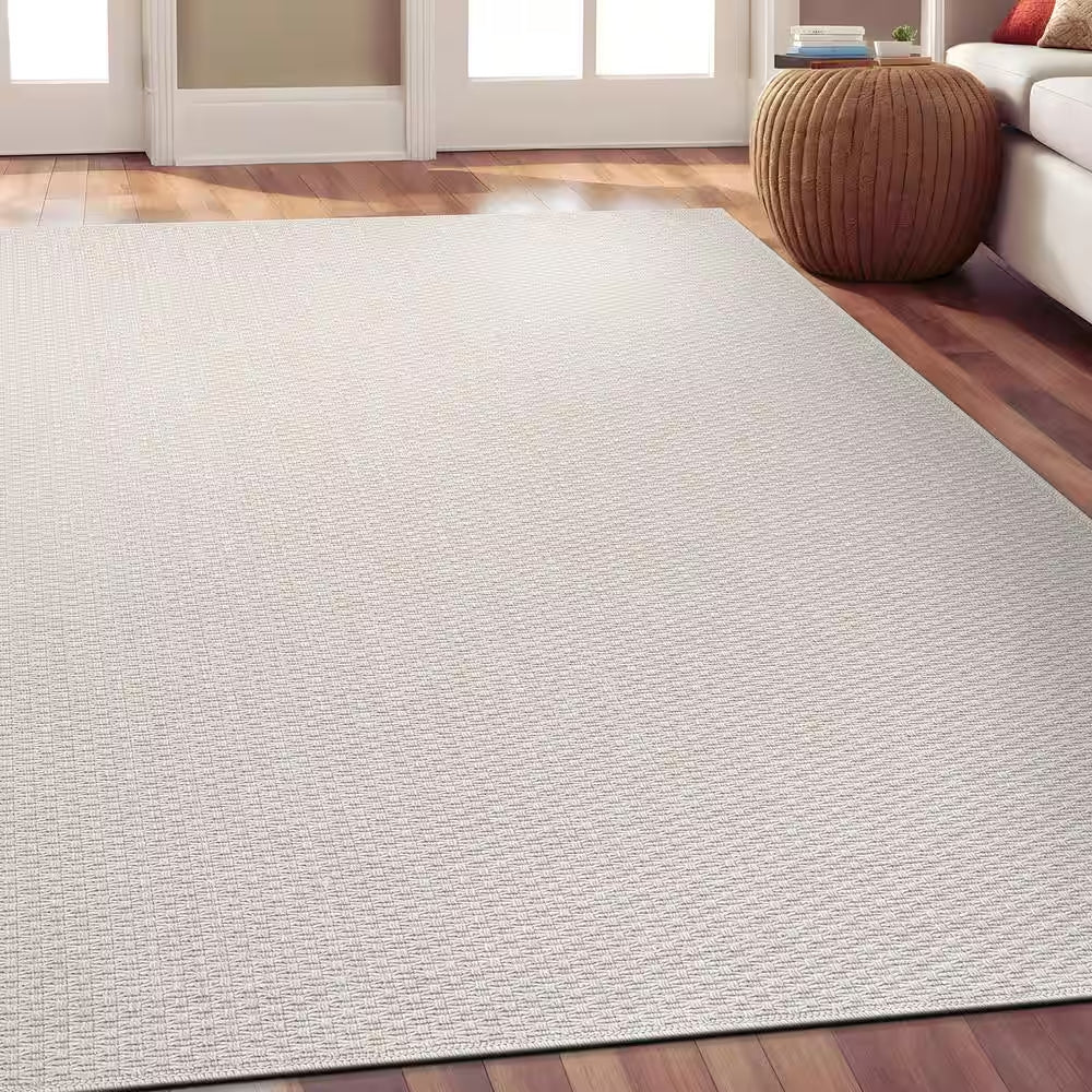 Wooly Bone 6 Ft. X 9 Ft. Solid Indoor Area Rug