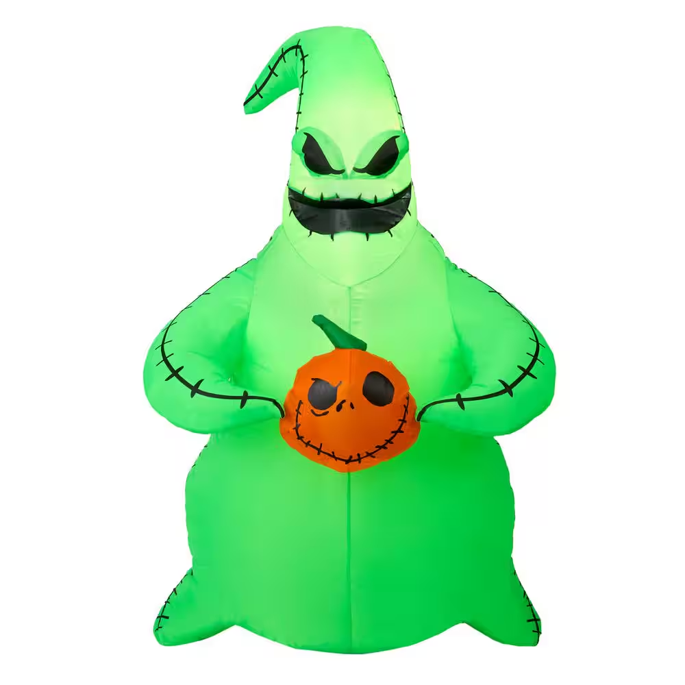 3.5 Ft LED Oogie Boogie with Pumpkin Inflatable Airblown® I5