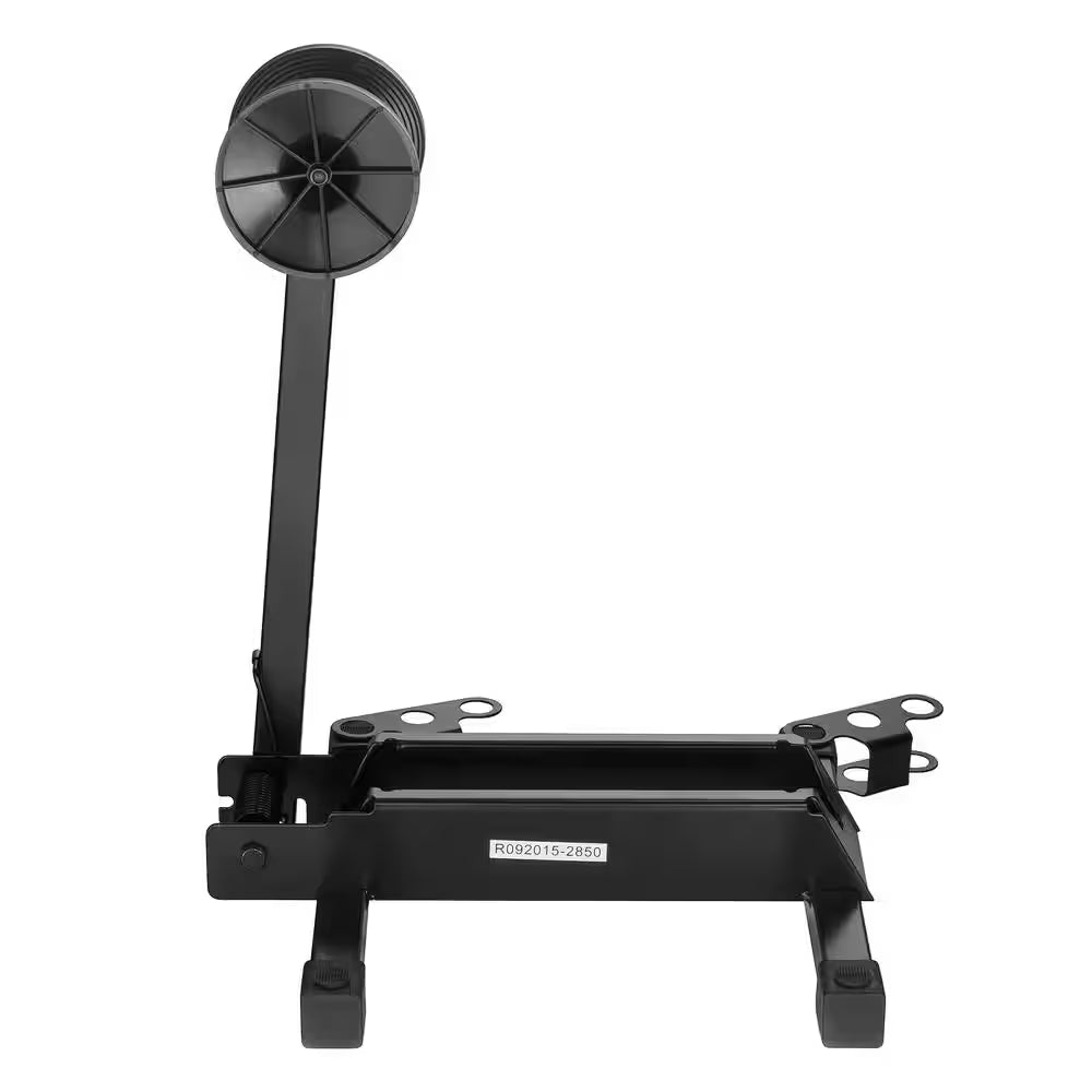 Black 1-Bike Foldable Floor Stand Garage Bike Rack