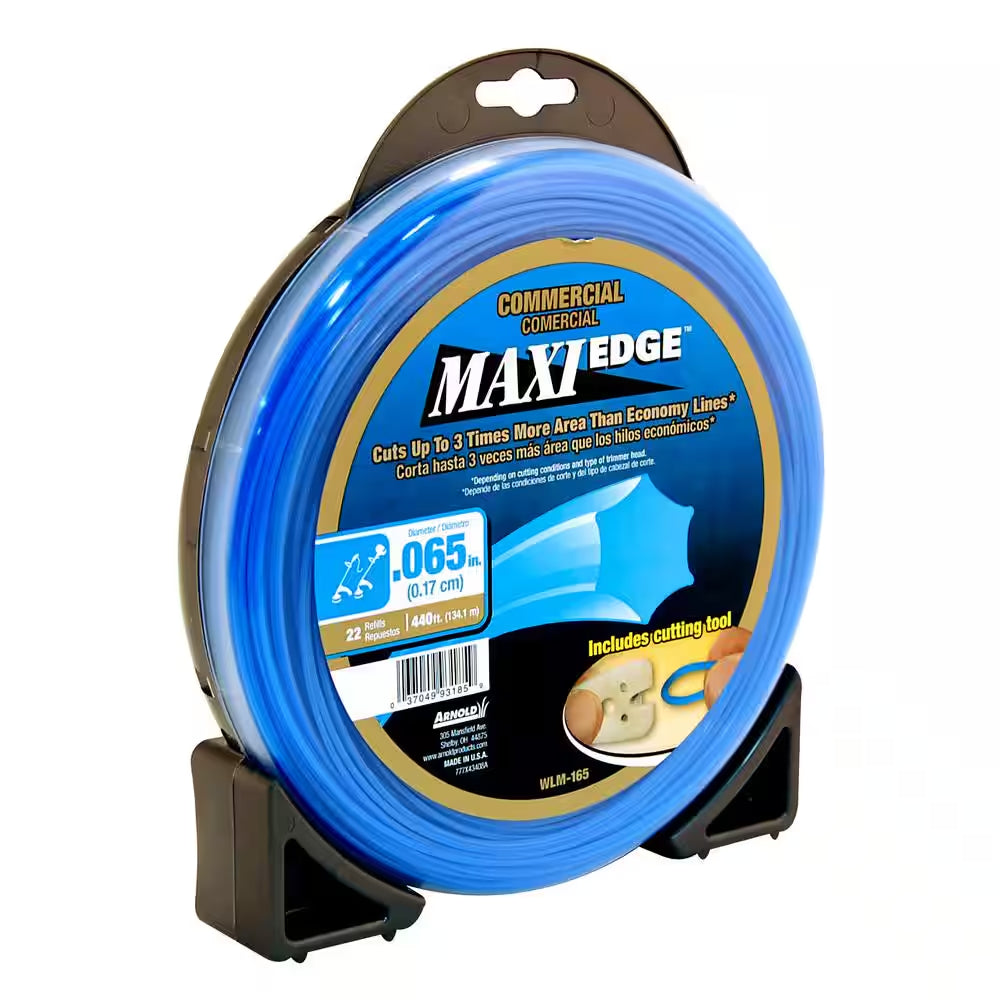 Commercial Maxi-Edge 440 Ft. 0.065 In. Universal 6 Point Star Trimmer Line with Line Cutting Tool