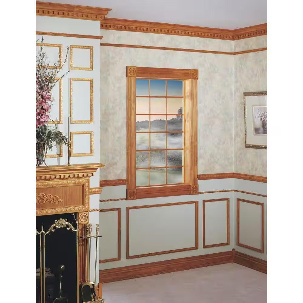 1-1/8 In. X 4-1/2 In. X 4-1/2 In. Hardwood Rosette Block Molding