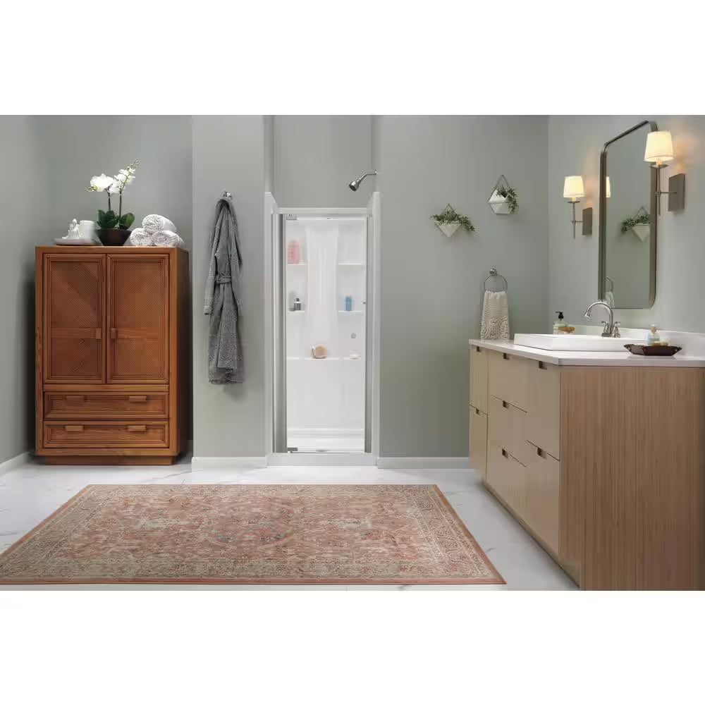 Classic 500 32 In. L X 32 In. W Alcove Shower Pan Base with Center Drain in High Gloss White