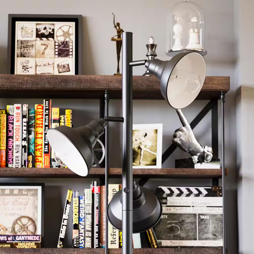 Selsdon 65 In. Black Tree Floor Lamp