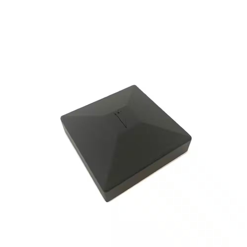 Athens Black Polymer Pressed Dome Fence Post Cap for 2X2 In. Nominal Post