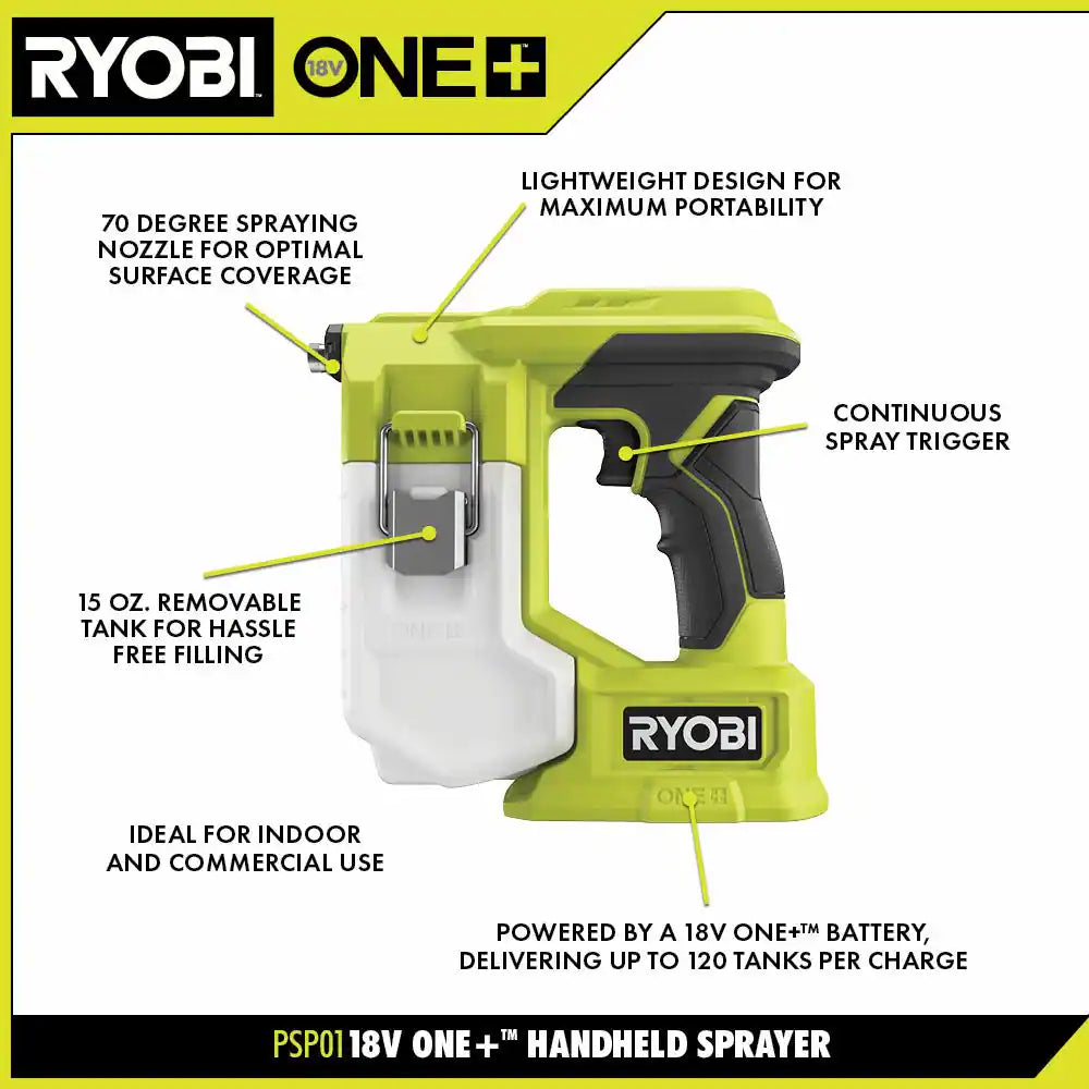 ONE+ 18V Cordless Handheld Sprayer (Tool Only)