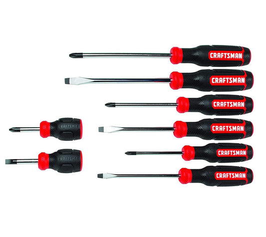 Red 8 -Piece 6-In Screwdriver Set