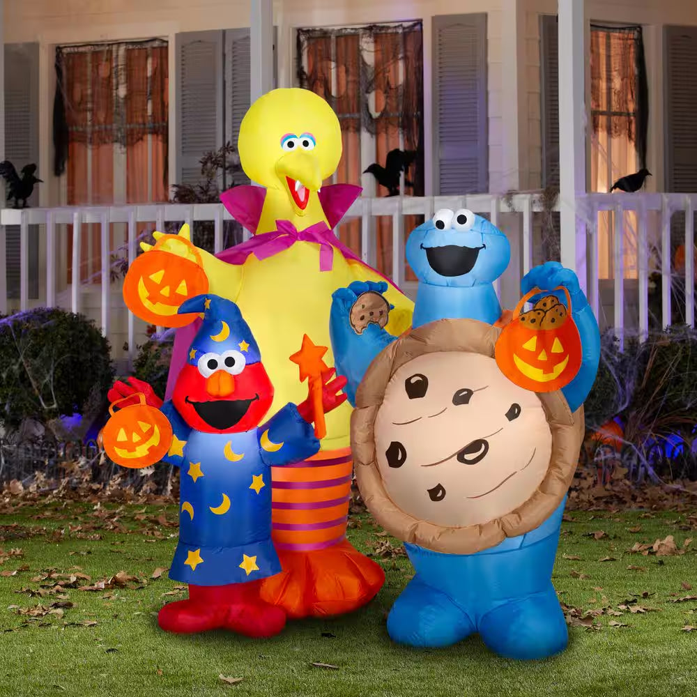 5 Ft. Sesame Street Scene Halloween Inflatable