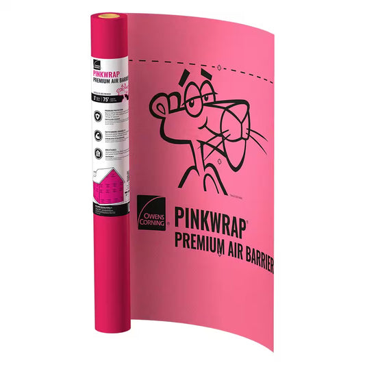 3 Ft. X 75 Ft. Pinkwrap Housewrap Premium Air Barrier