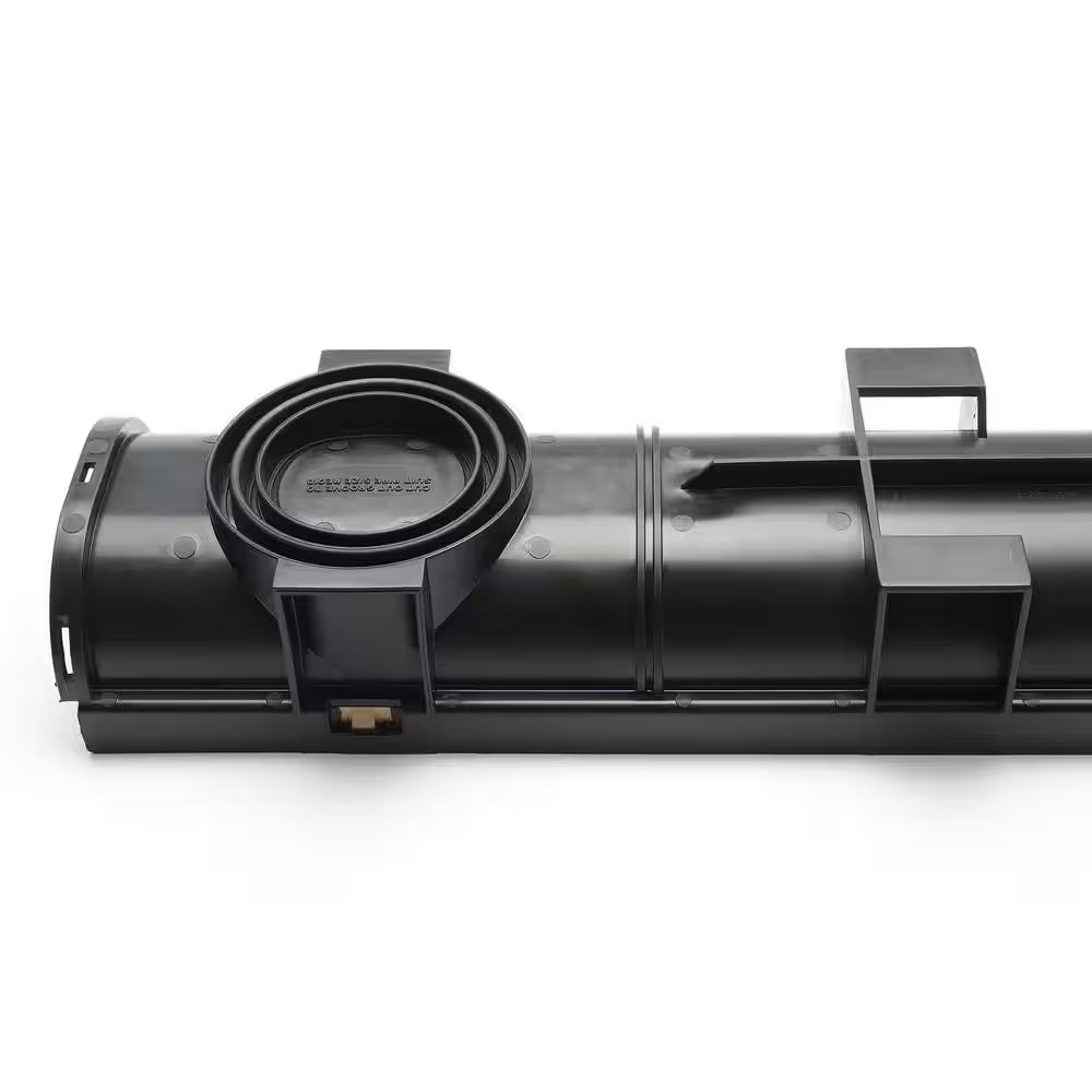 Compact Series 5.4 In. W X 3.2 In. D X 39.4 In. L Trench and Channel Drain Kit with Black Grate (3-Pack : 9.8 Ft)