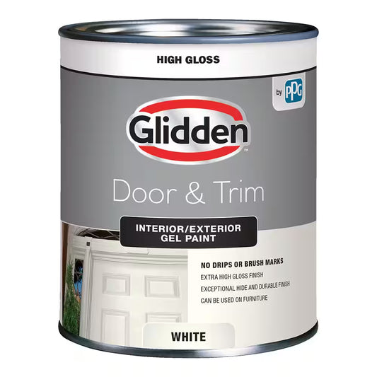 1 Qt. Bright White Gloss Interior/Exterior Oil Paint