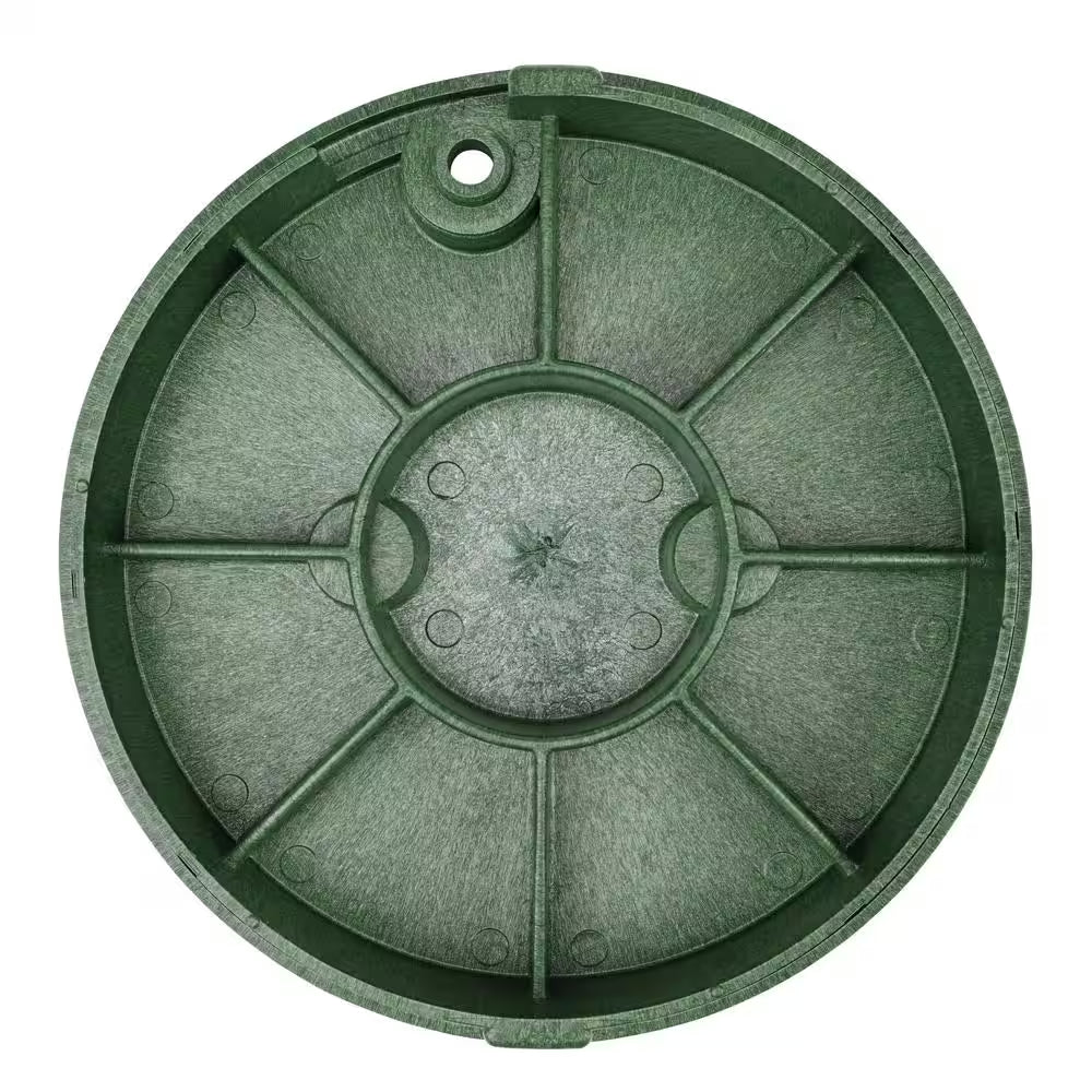 10 In. round Standard Series Valve Box Cover, Green ICV