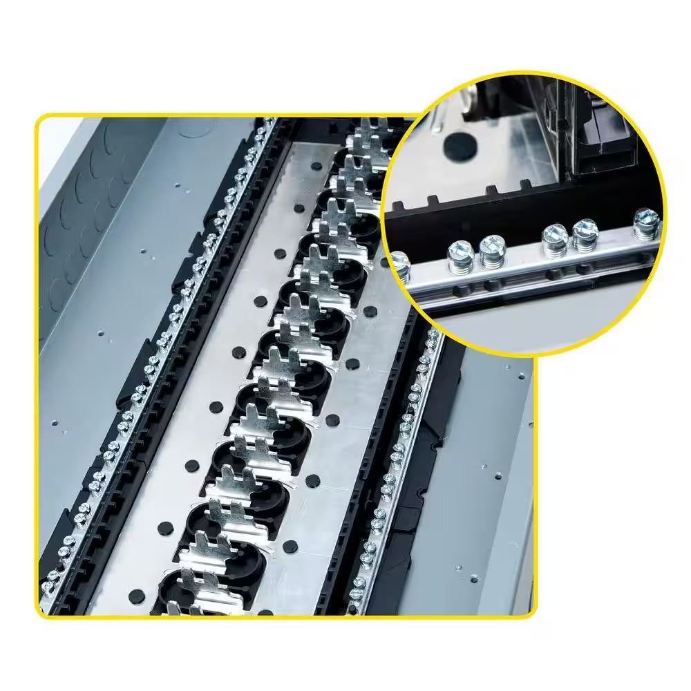 Homeline 125 Amp 20-Space 40-Circuit Indoor Main Lug Plug-On Neutral Load Center with Cover