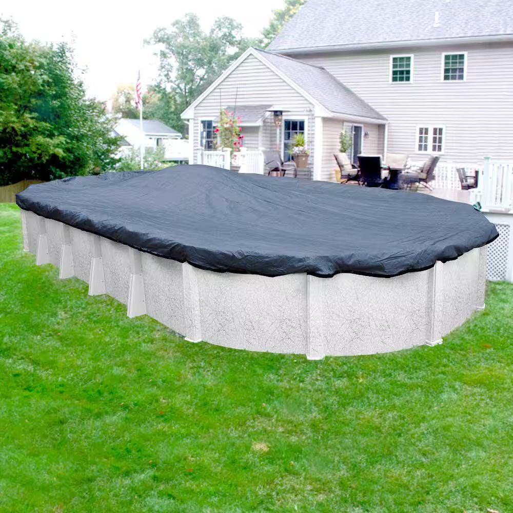 Extreme-Mesh 21 Ft. X 41 Ft. Oval above Ground Pool Winter Cover