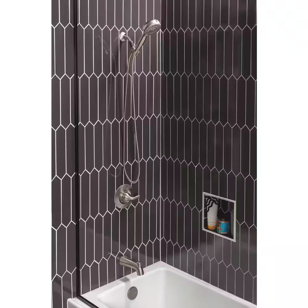 Proclean 6-Spray Wall Mount Handheld Shower Head 1.75 GPM in Spotshield Brushed Nickel