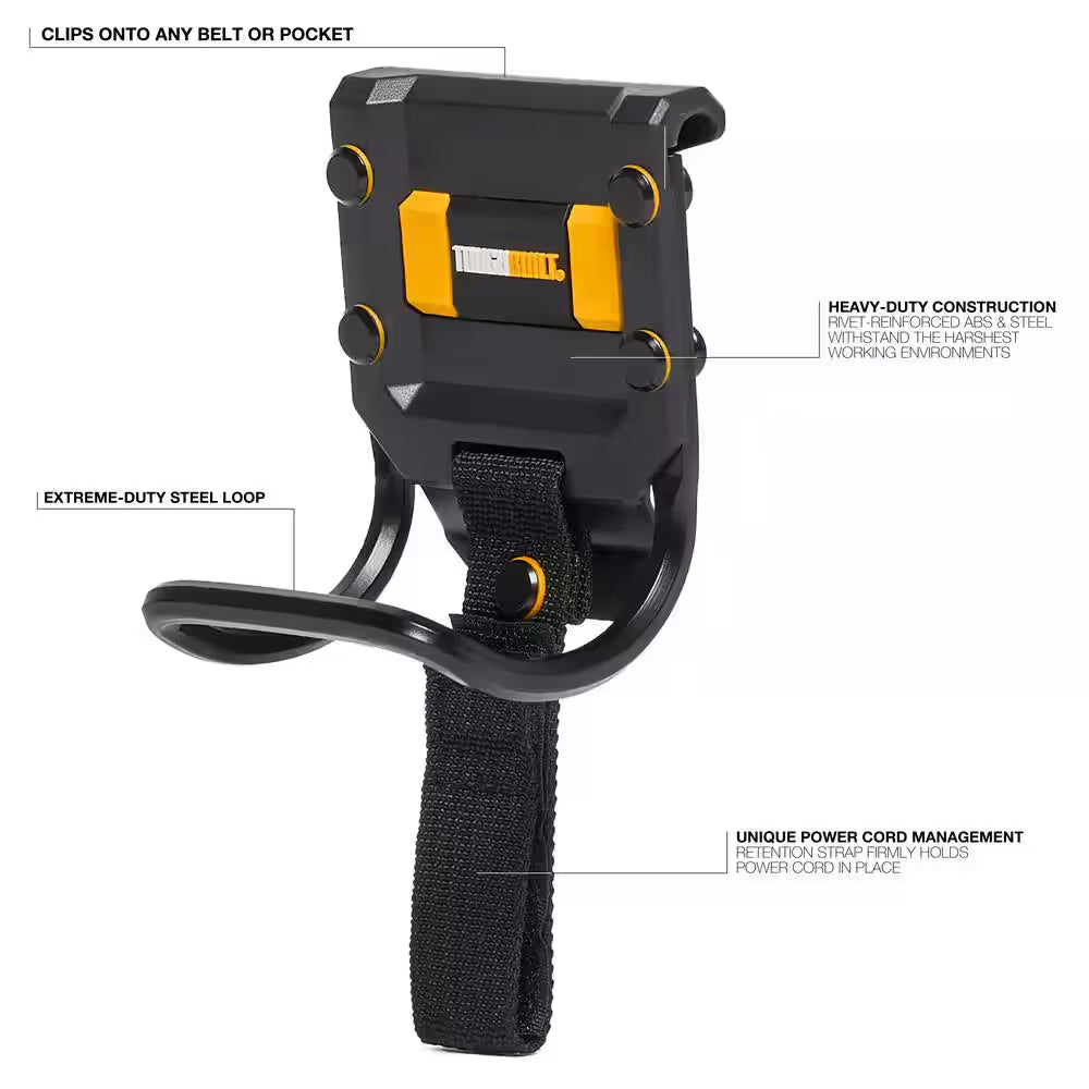 1-Pocket Modular Hammer Loop Holster with Cliptech Hub Functionality and Power Cord Loop