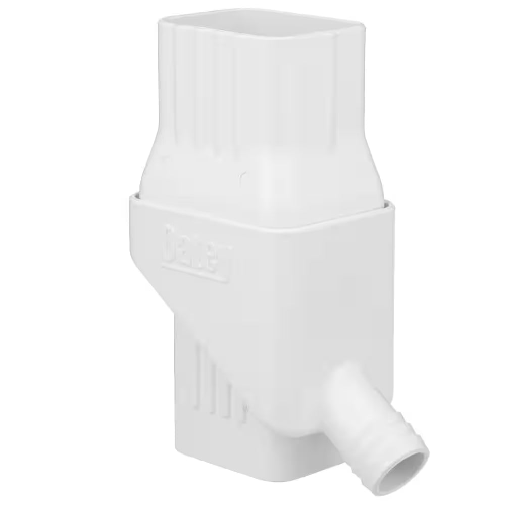 Mystic 2 In. X 3 In. White Rainwater Collection System