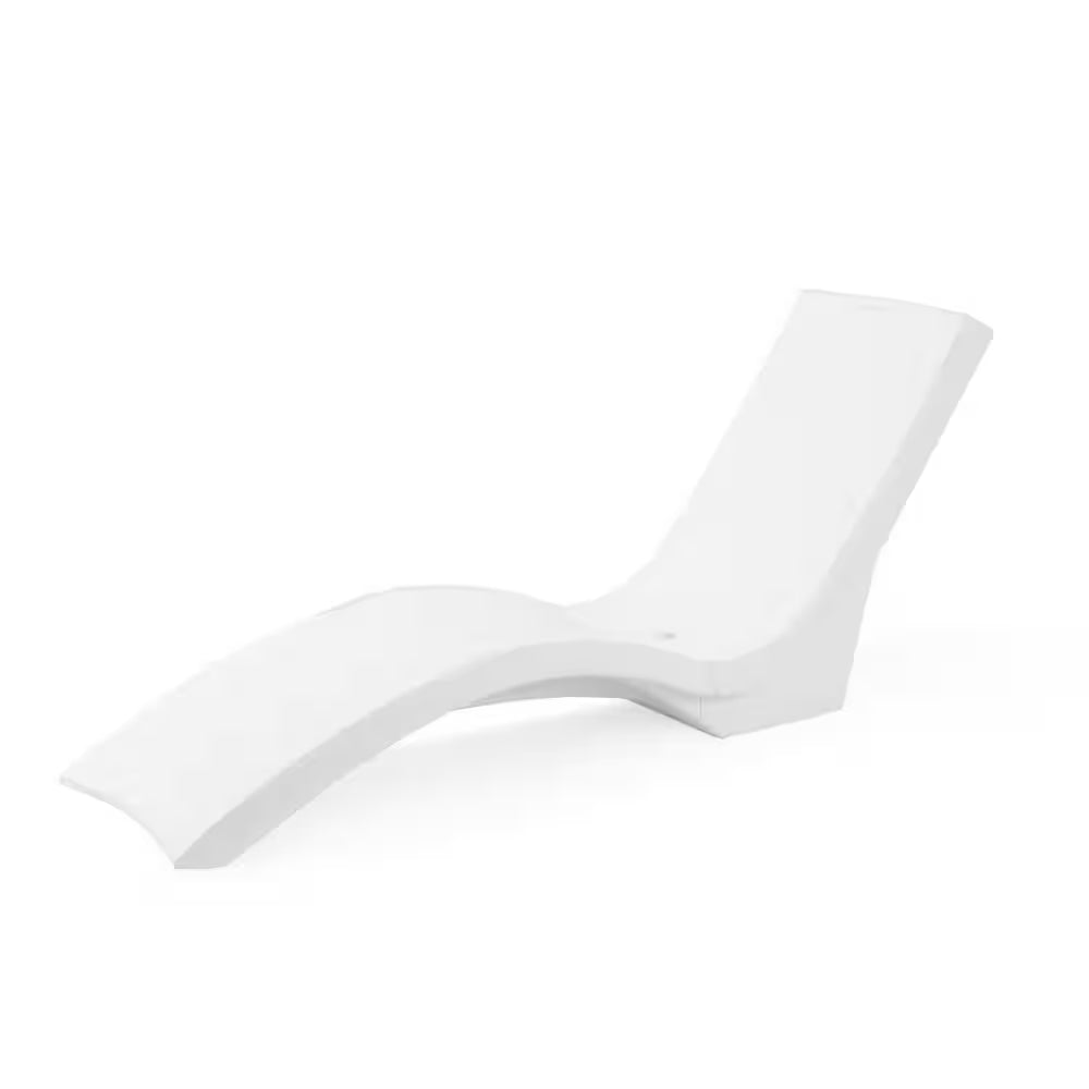 Vero In-Pool and Patio Outdoor Lounger Chair Resin White
