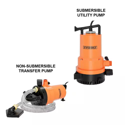 1/4 HP 2-In-1 Submersible Utility and Transfer Pump