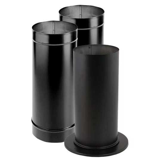 Durablack Stove Pipe 6In. Diameter Stovepipe Kit