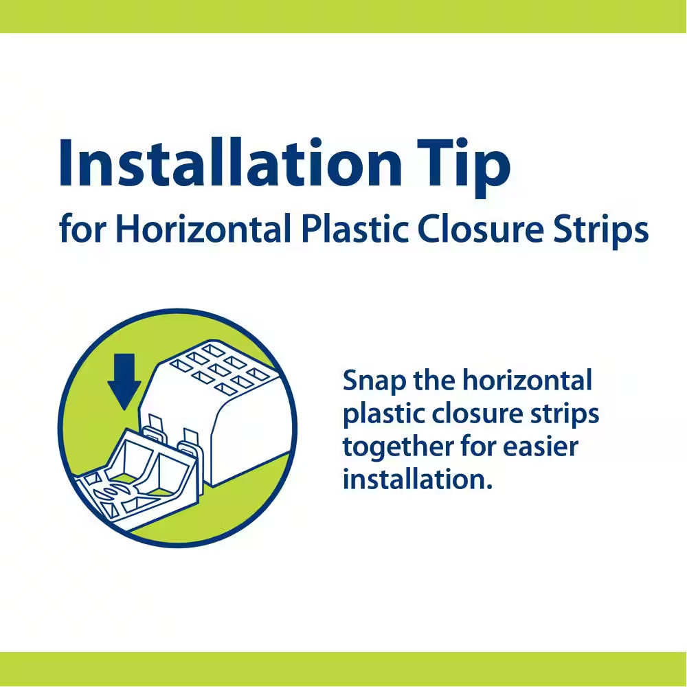 24 In. Horizontal Plastic Roof Closure Strips (6-Pack)