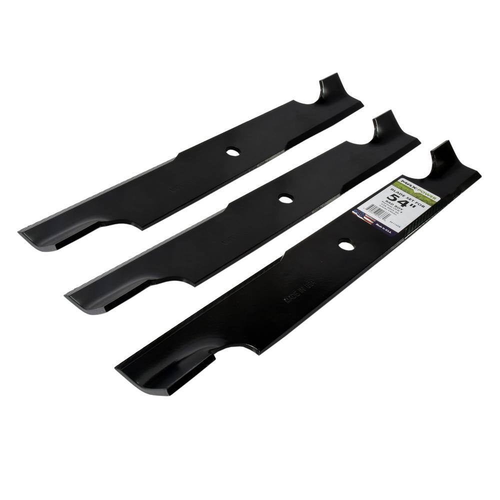 3 Blade Set for Many 54 In. Cut Bad Boy Mowers Replaces OEM # 038-0005-00
