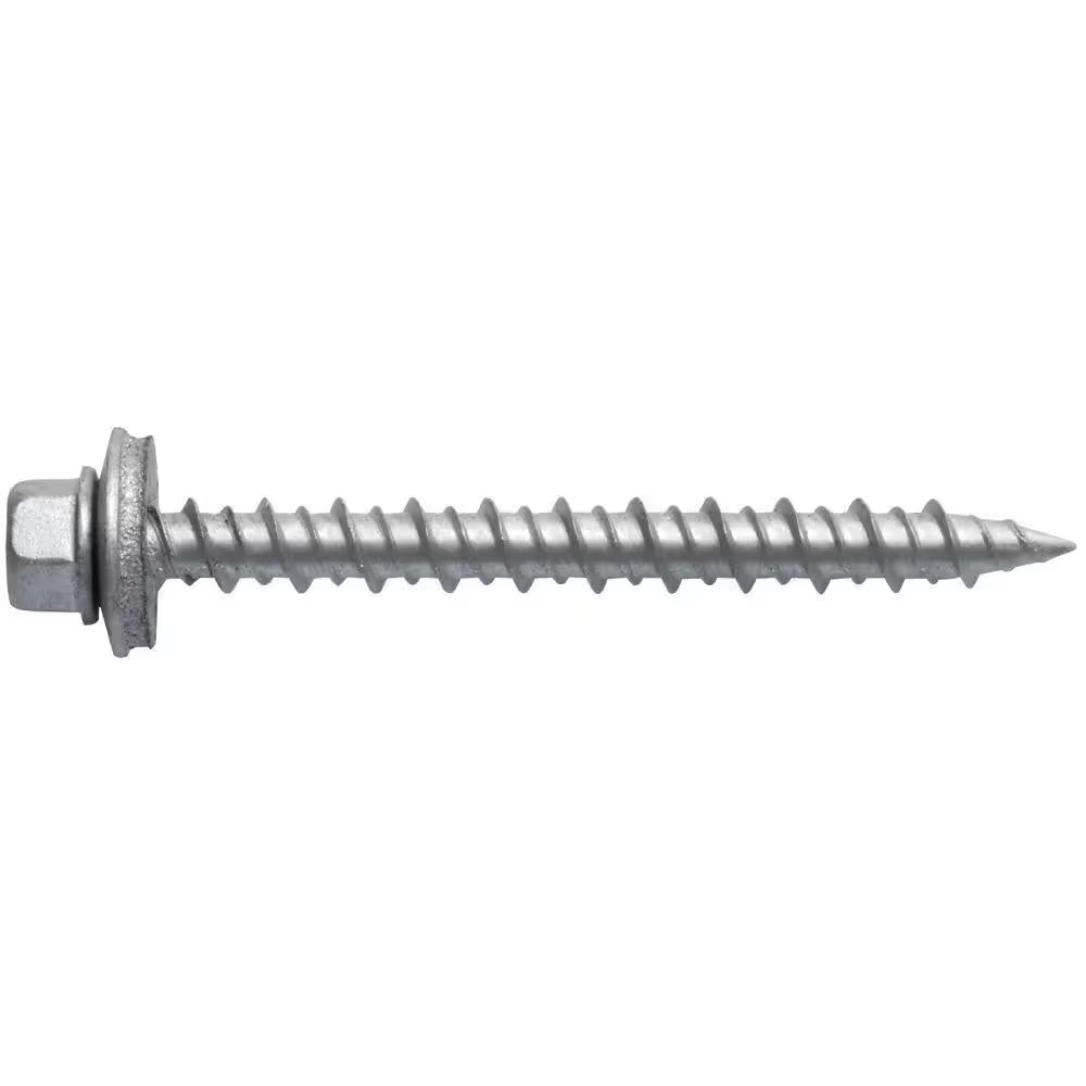 2 In. Hex-Head Wood Screw with EPDM Washer (50-Pack)