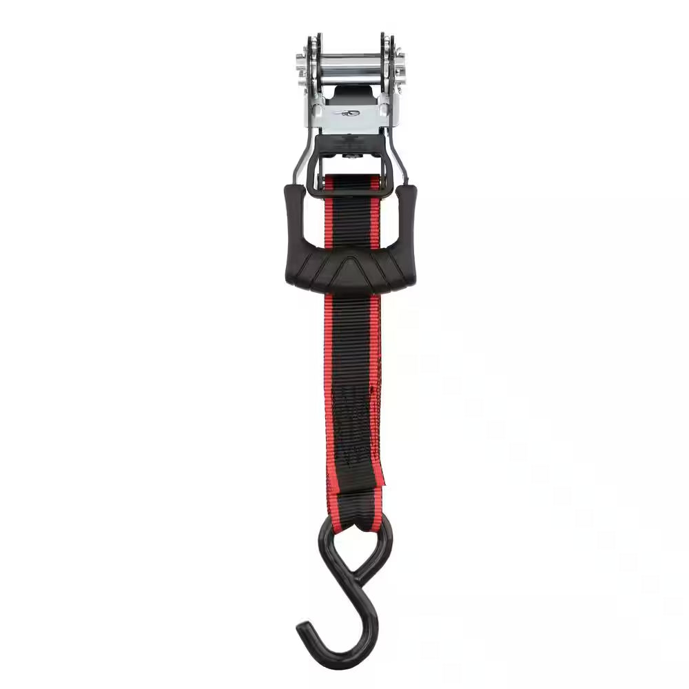 16 Ft. 1.25 In. Ratchet Tie-Down Straps with S-Hook (4-Pack)