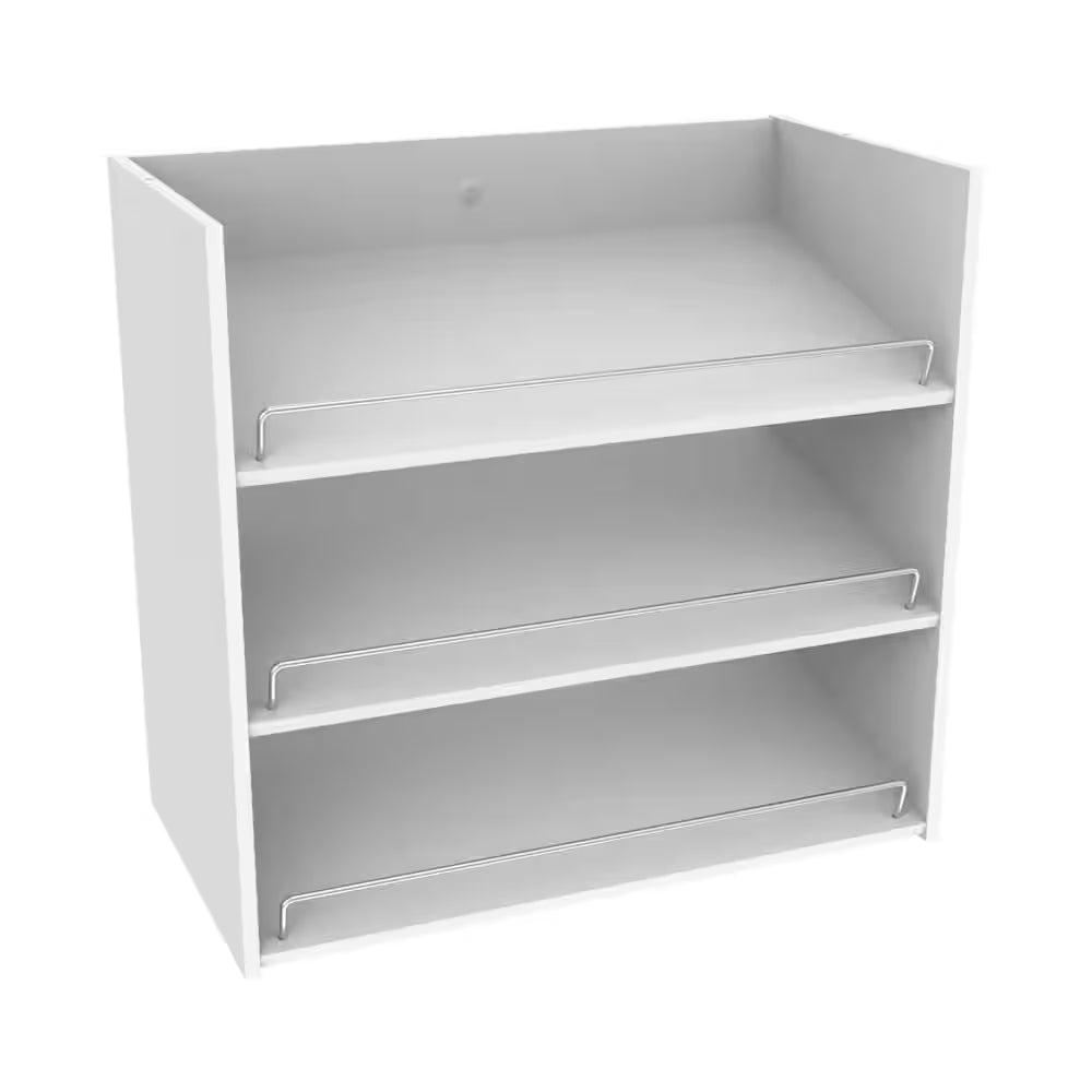 Impressions 3-Shelf White Shoe Organizer