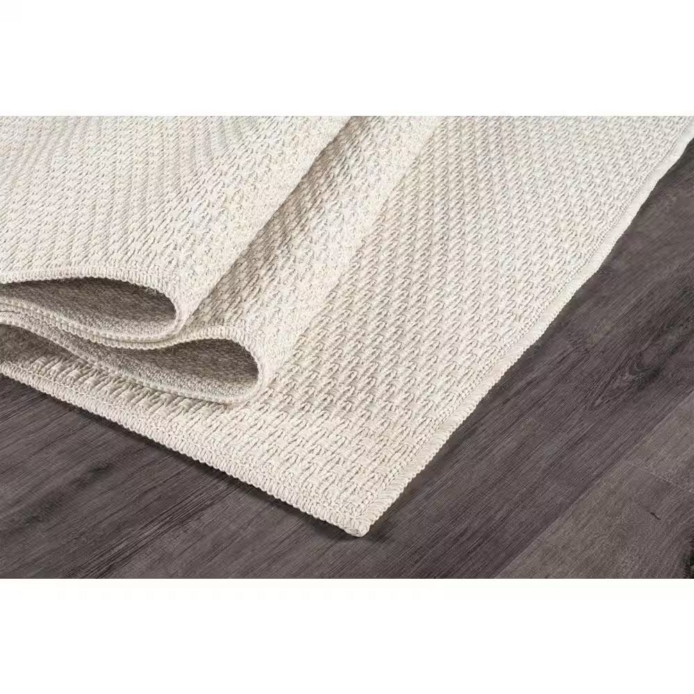 Wooly Bone 6 Ft. X 9 Ft. Solid Indoor Area Rug