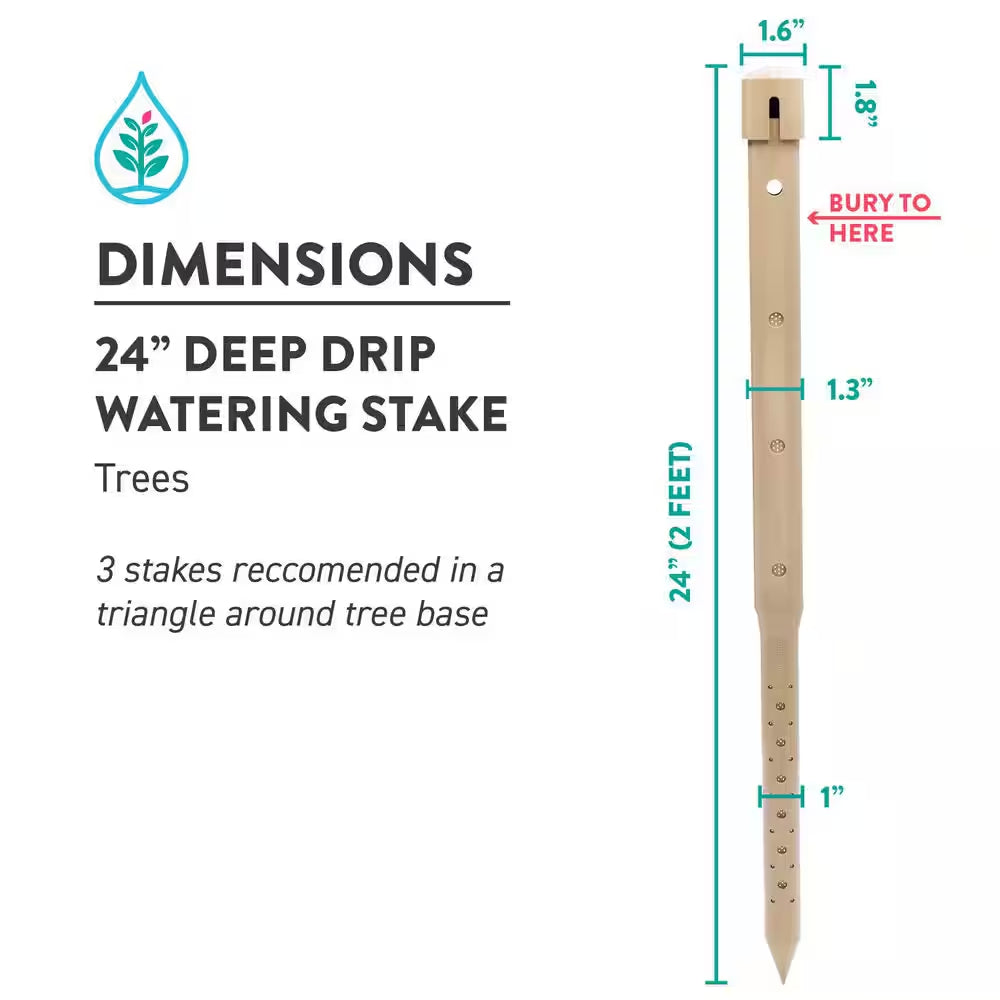 24 In. Watering Stake (3-Pack)