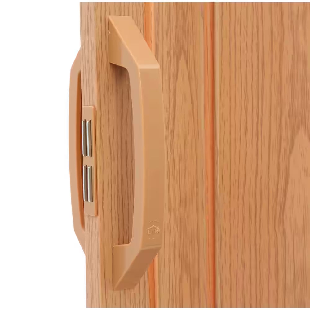 Via 36 In. X 80 In. Oak Vinyl Accordion Door with Hardware