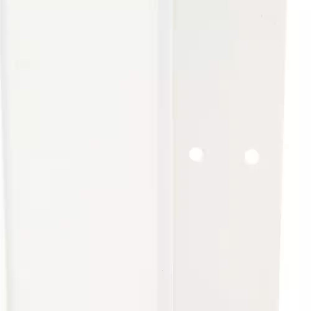 Via 36 In. X 80 In. White Vinyl Accordion Door with Hardware