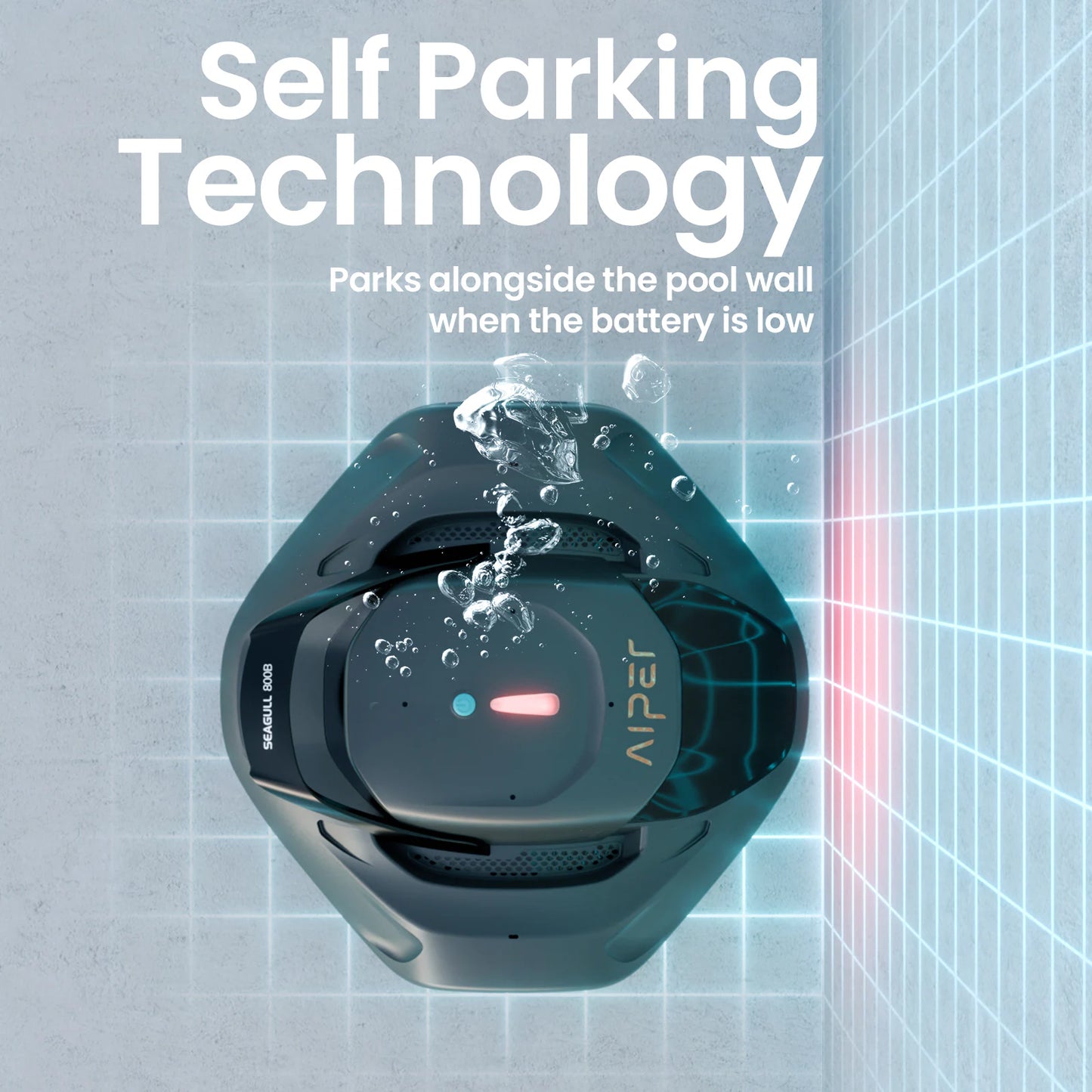 SG 800B Cordless 3.1-In Robotic Pool Vacuum