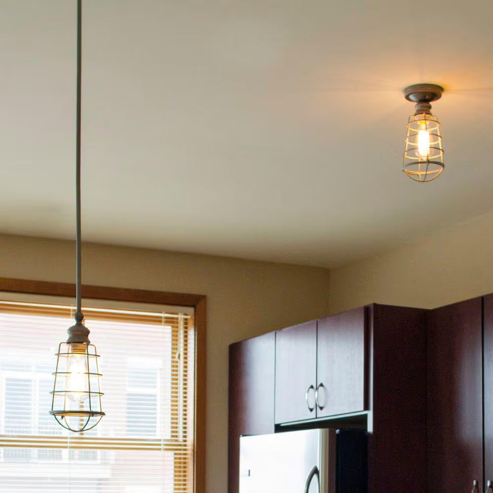 Ajax Collection 1-Light Textured Coffee Bronze Indoor Mini Pendant