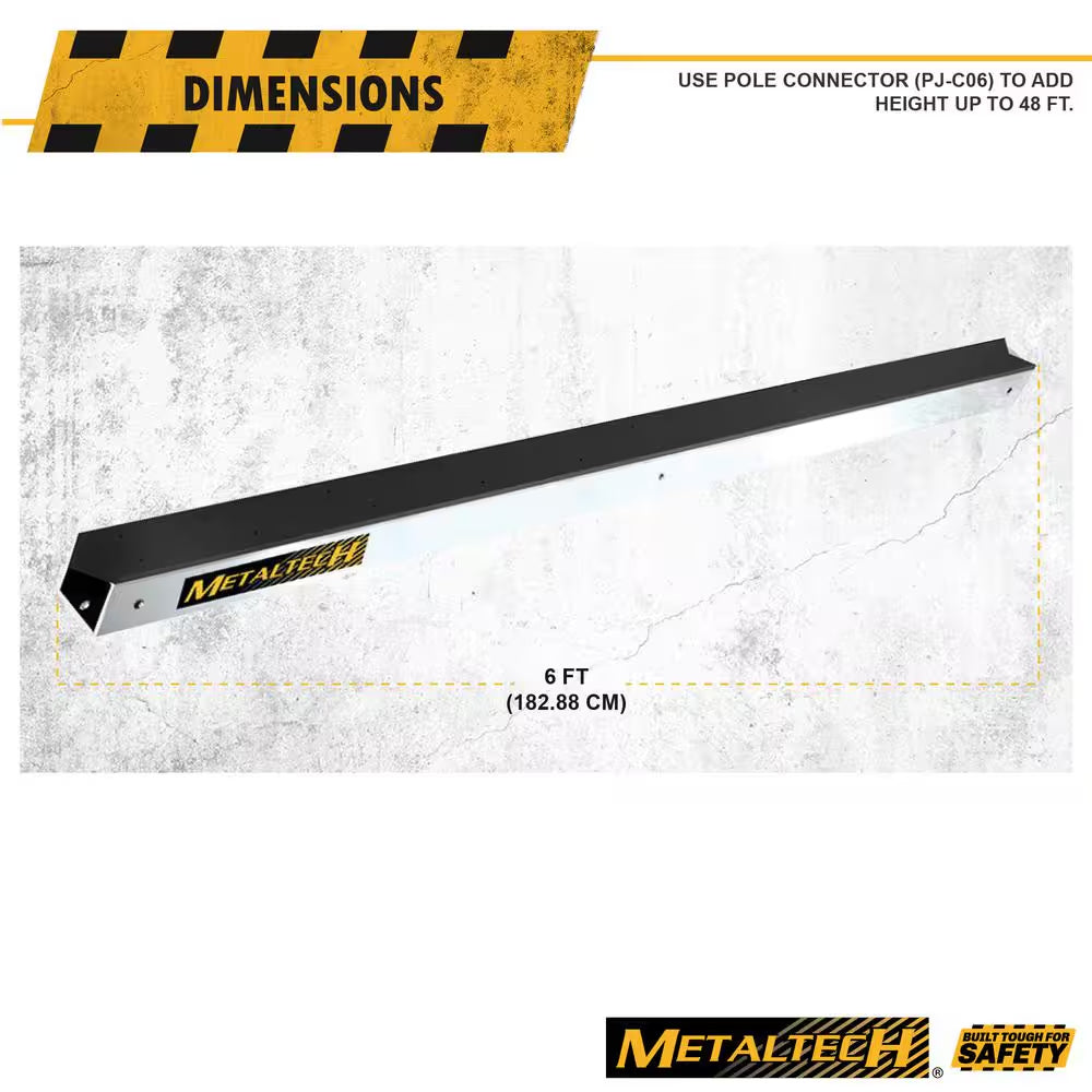 Ultra-Jack Pro 6 Ft. Aluminum Pro Pole for the Ultra-Jack Aluminum Scaffolding System