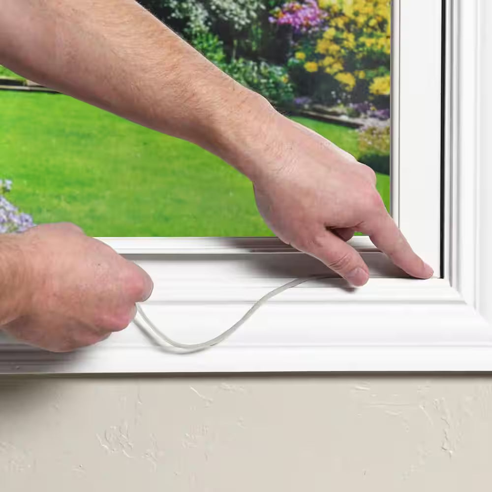 90 Ft. Gray Replaceable Caulk Cord Weatherseal for Small Gaps & Cracks