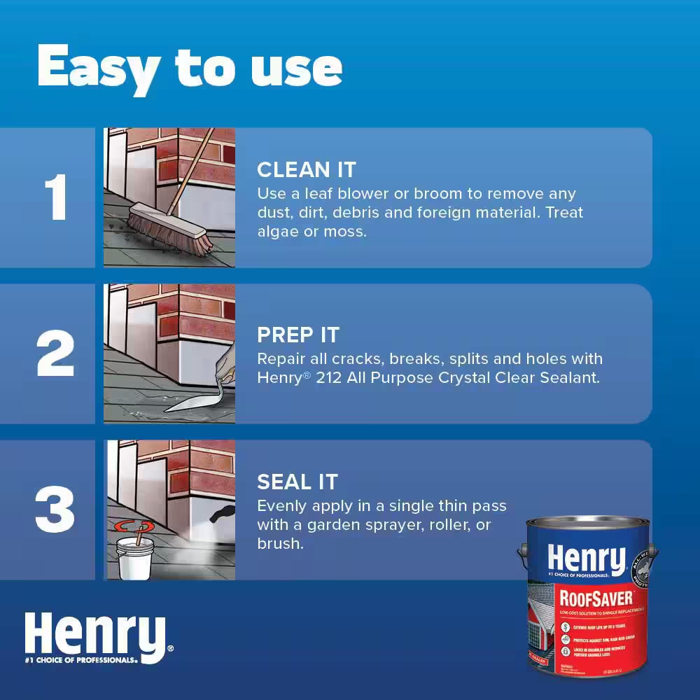 812 Roofsaver Clear Sealer Shingle Roof Coating 0.90 Gal.