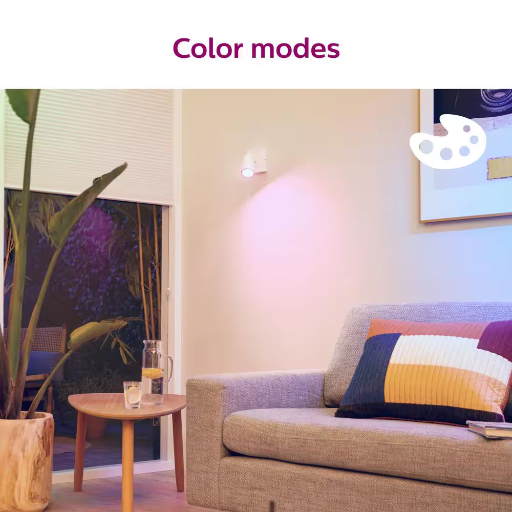 60-Watt Equivalent A19 LED Smart Wi-Fi Color Changing Smart Light Bulb Powered by Wiz & Motion Sensor (1-Pack)