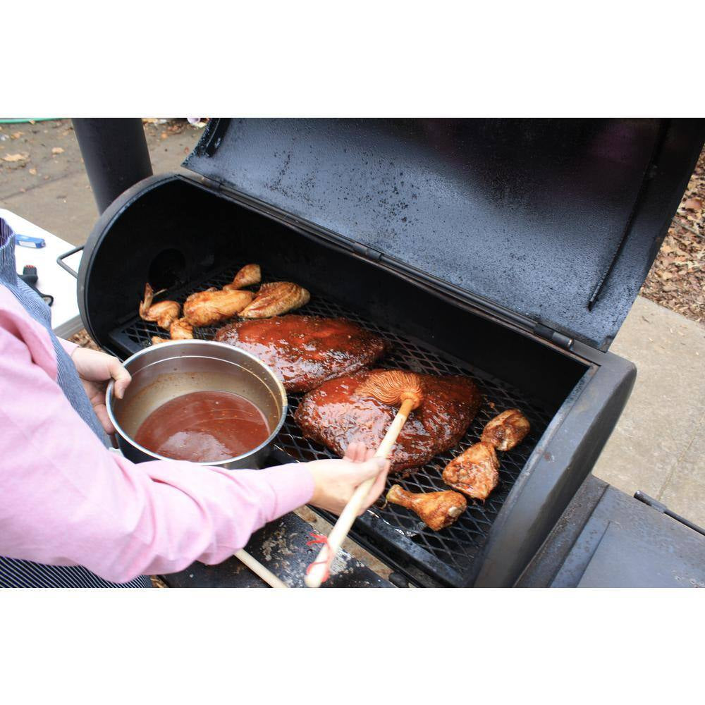 16 In. Wooden Handle BBQ - Grill Basting Mop with Cotton Head (6-Pack)