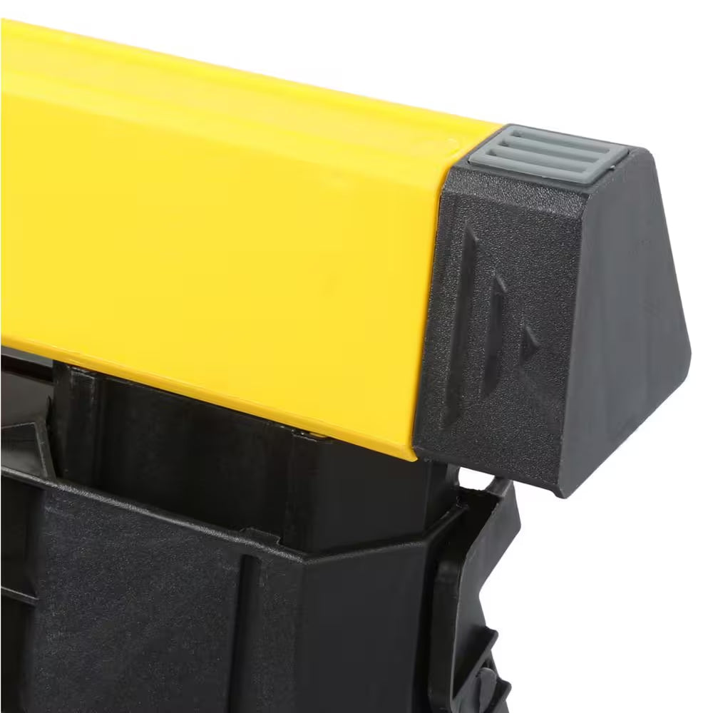 32 In. H Plastic 2-Way Adjustable Folding Sawhorse (2 Pack)